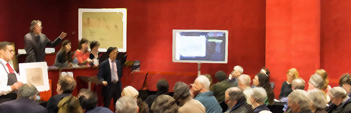Une vente aux enchères à Drouot